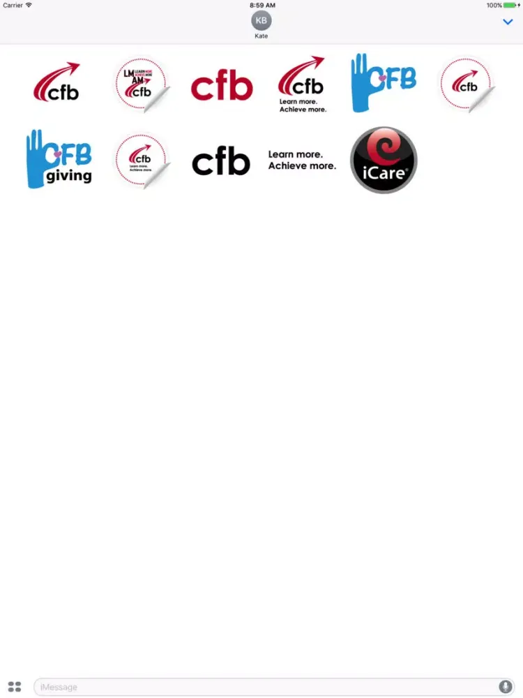 Capturas de tela do CFB Stickers for Messages iPad 