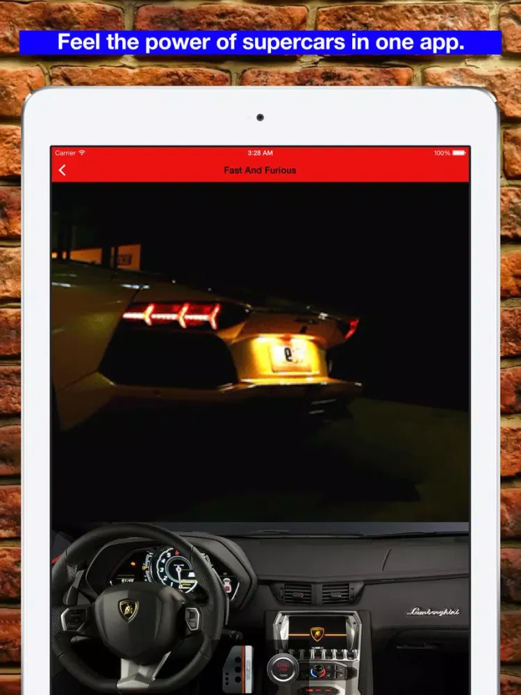 Garage: simulator exhaust sounds sports car. iPad  Screenshots