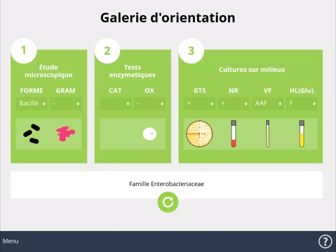 Tangkapan layar Galerie d'orientation bactérienne iPad iPad 