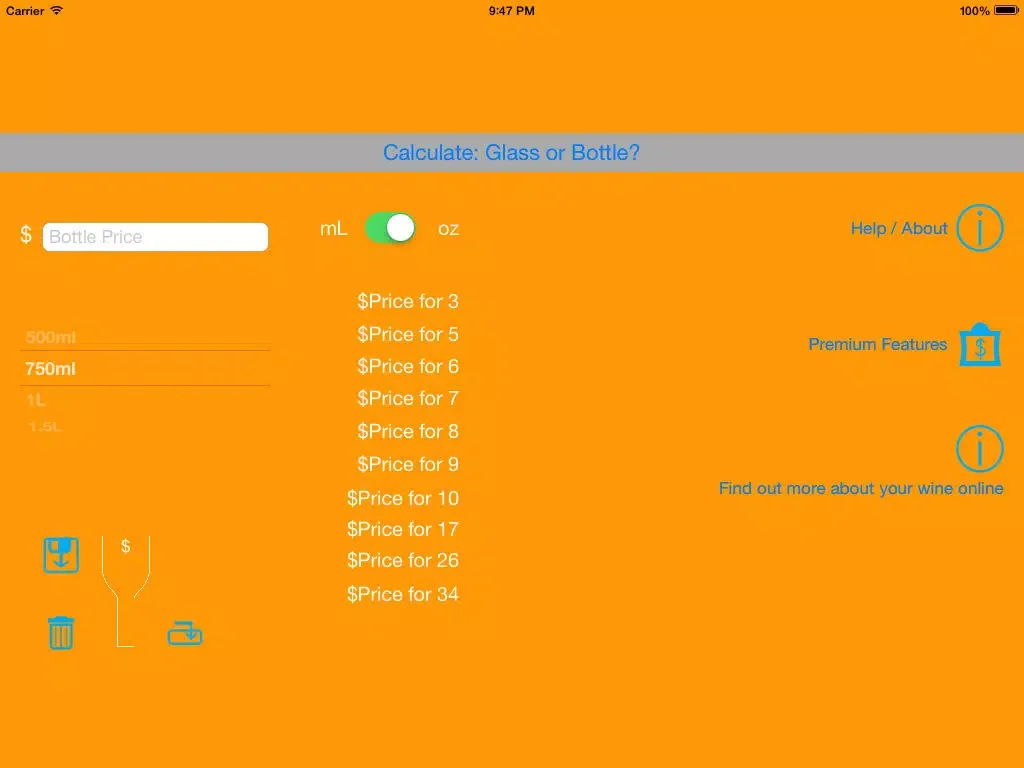 Glass or Bottle iPad  Screenshots