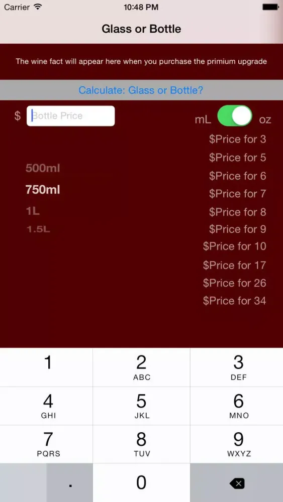 Glass or Bottle Screenshots