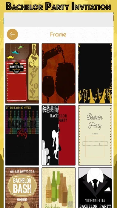 Bachelor Party Invitation Card 스크린샷