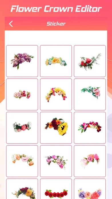 Tangkapan skrin Flower Crown Editor