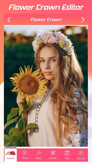 Tangkapan skrin Flower Crown Editor