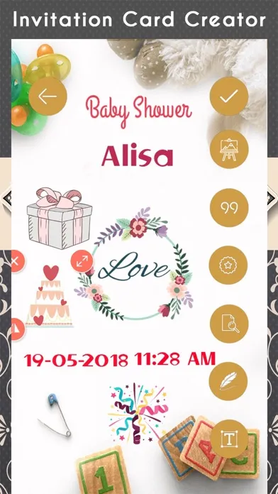 Invitation Card Creator স্ক্রিনশট