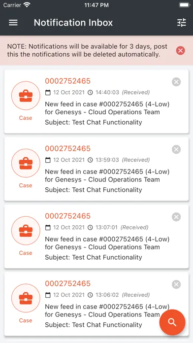 Captures d'écran de Genesys Care 2.0