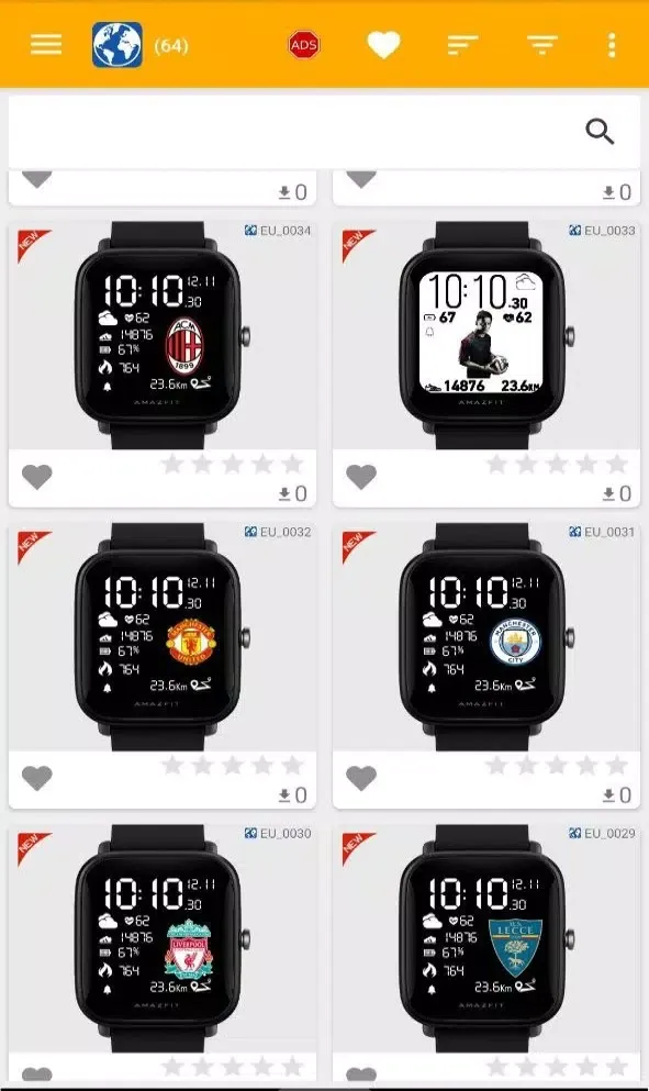 Ảnh chụp màn hình của Watchfaces Amazfit BIP U/U Pro