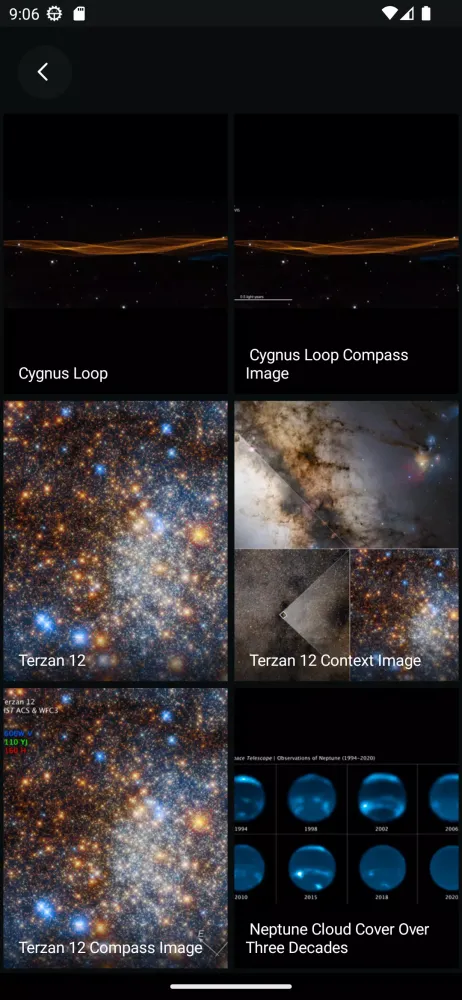 Hubble Space Telescope Tracker Screenshots