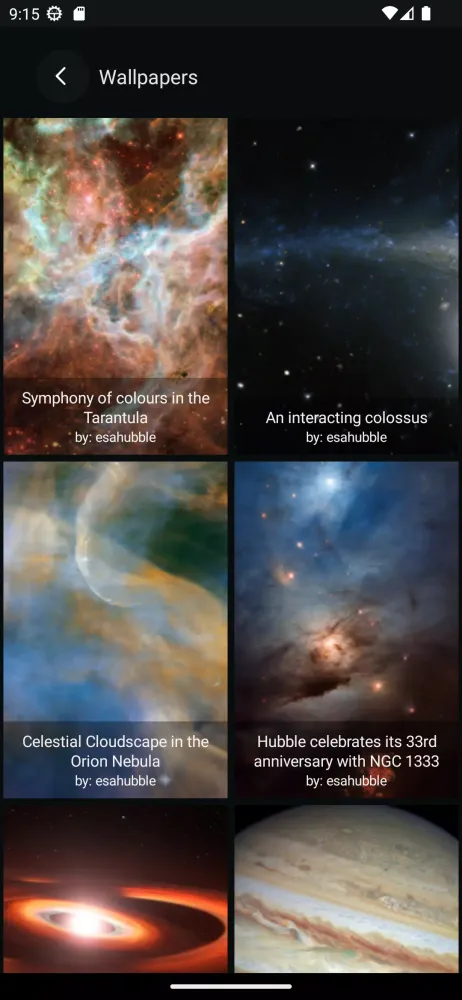 Hubble Space Telescope Tracker Screenshots