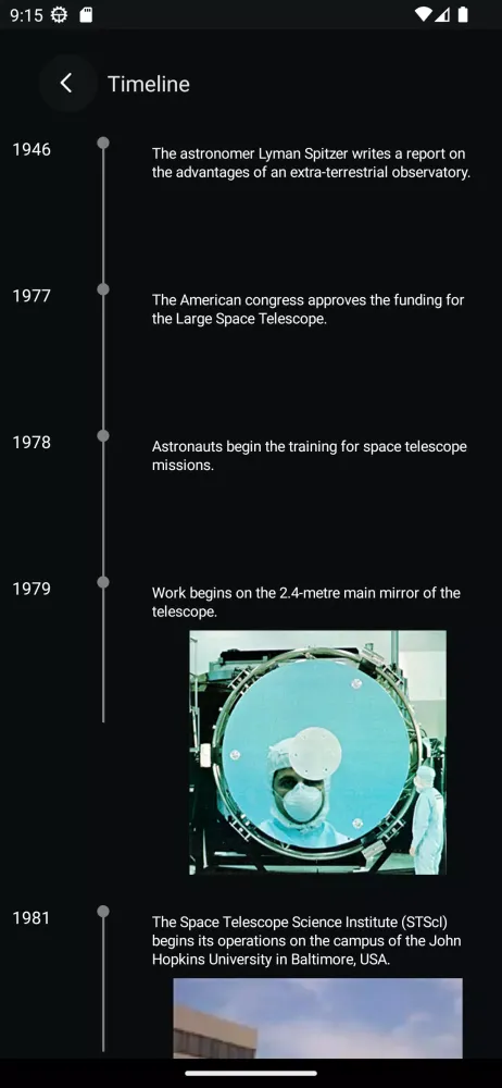 Hubble Space Telescope Tracker Screenshots