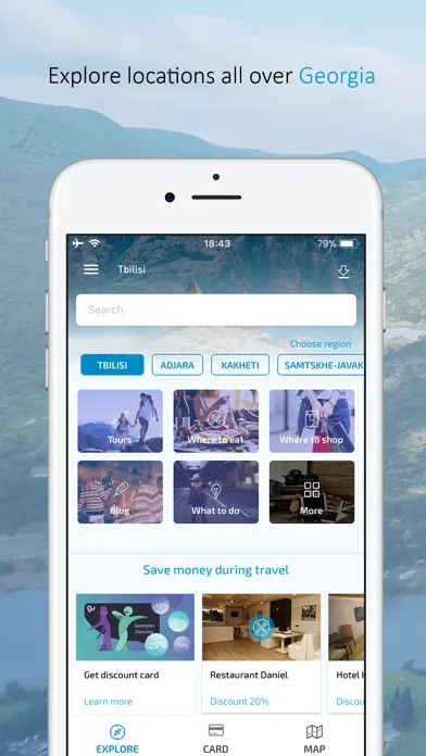 Zrzuty ekranu Guide-U: Georgian Travel App