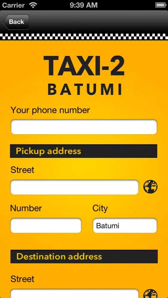 Tangkapan skrin Taxi-2 Batumi
