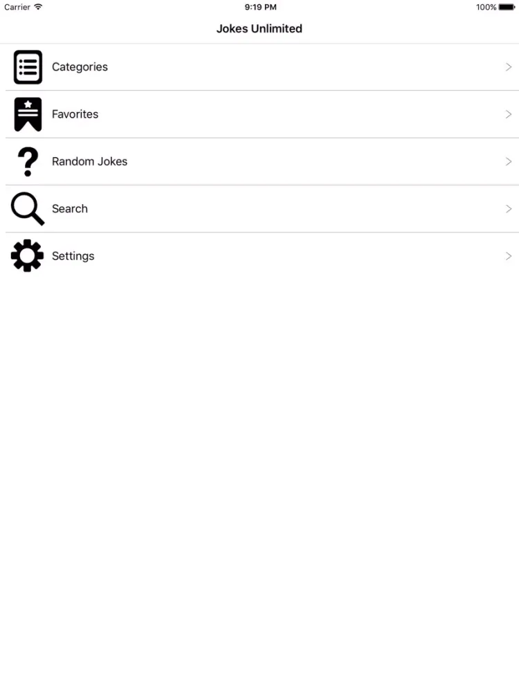 ภาพหน้าจอของ Jokes Unlimited ( Offline ) iPad 