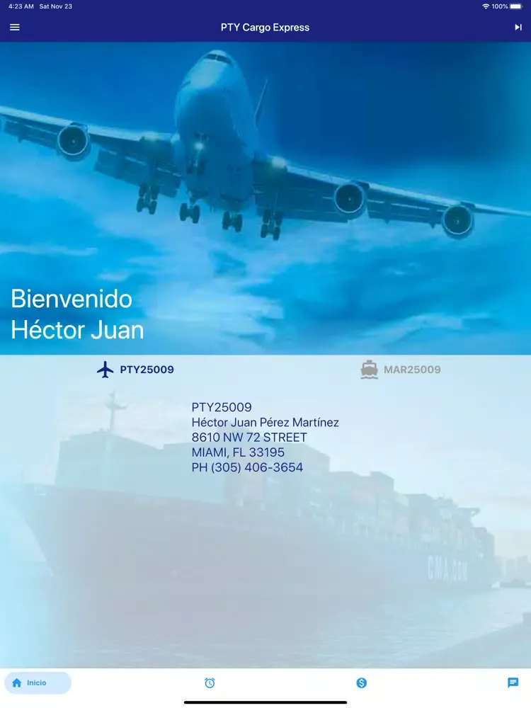 Скриншоты PTY Cargo Express App iPad 
