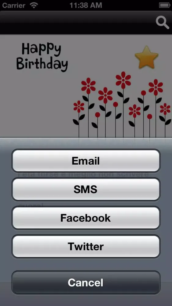 ภาพหน้าจอของ Messages et souhaits d’anniversaire