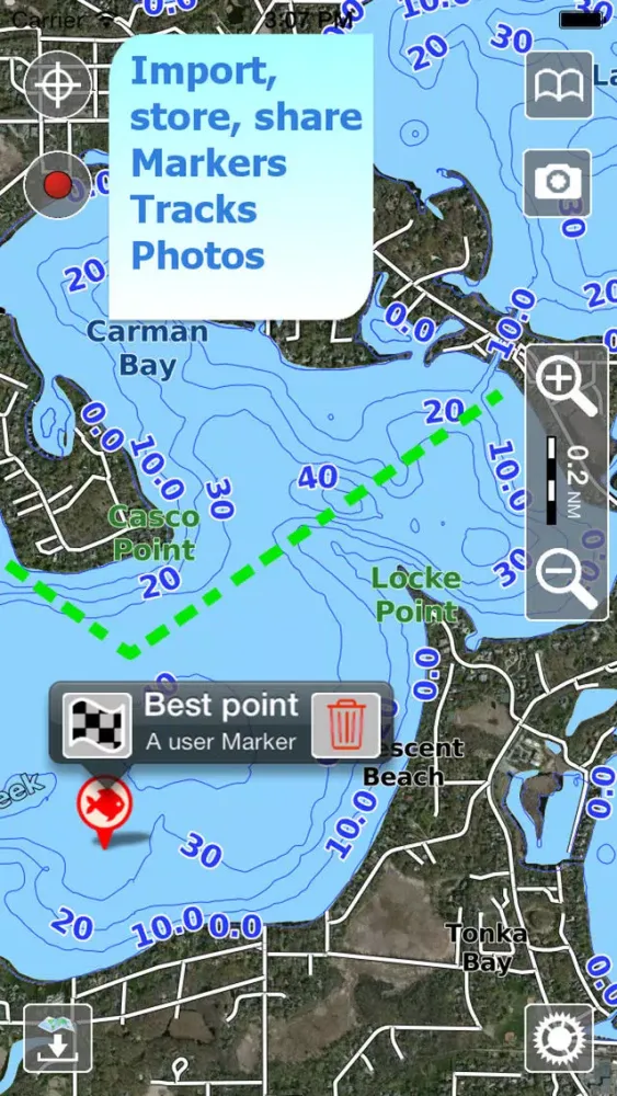 Aqua Map Connecticut Lakes HD Screenshots