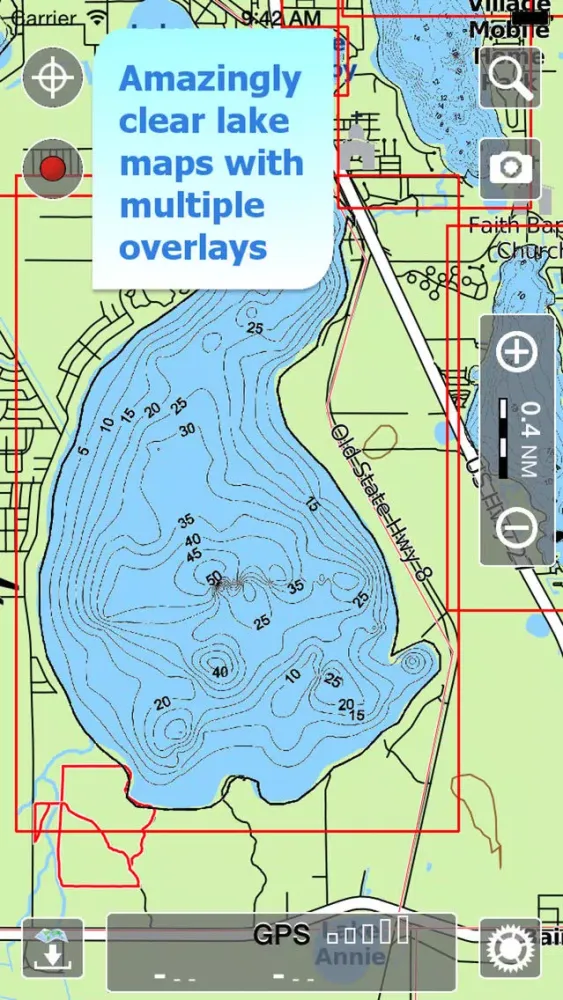 Aqua Map Florida Lakes GPS HD Screenshots