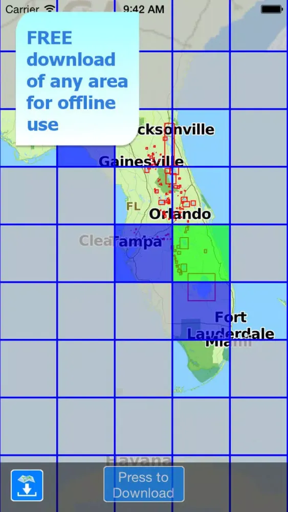 Aqua Map Florida Lakes GPS HD Screenshots