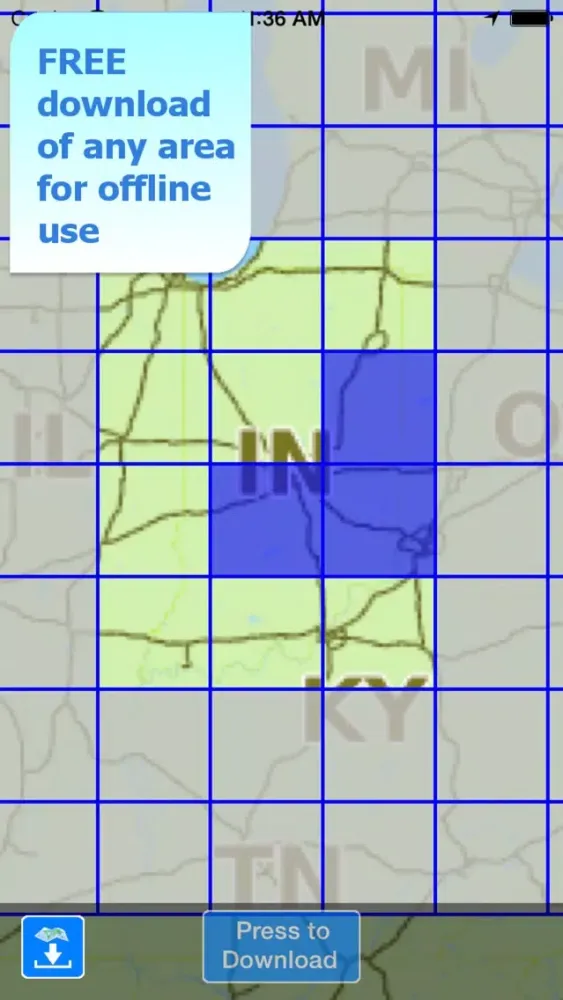Aqua Map Indiana Lakes GPS HD Screenshots