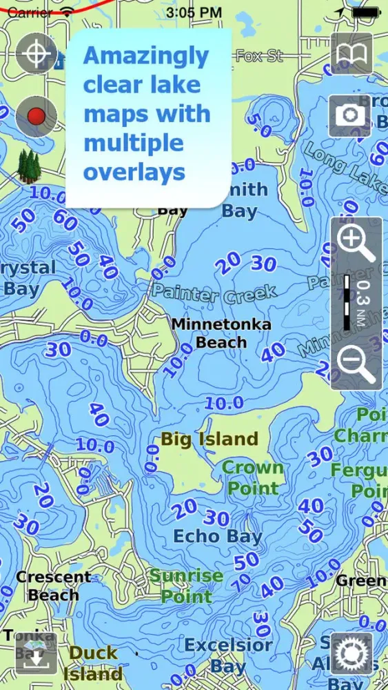 Capturas de tela do Aqua Map Lakes - Fishing Chart