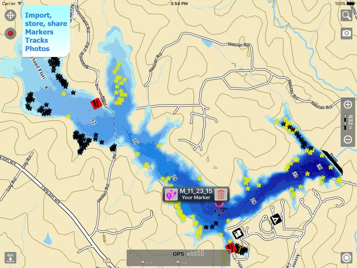 تصاویر Aqua Map Mississippi Lakes HD iPad 