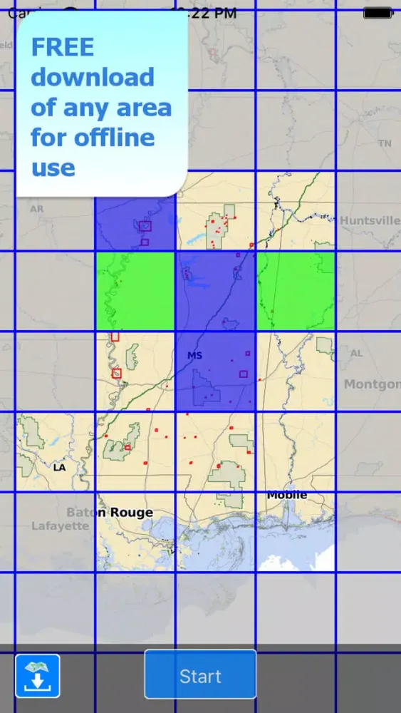 تصاویر Aqua Map Mississippi Lakes HD