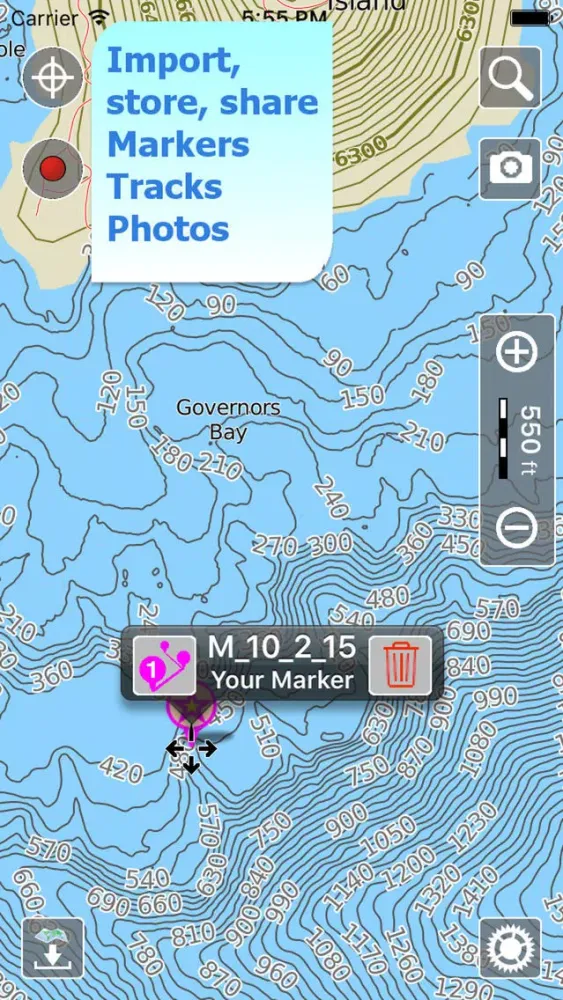 Aqua Map Oregon Lakes GPS HD Screenshots