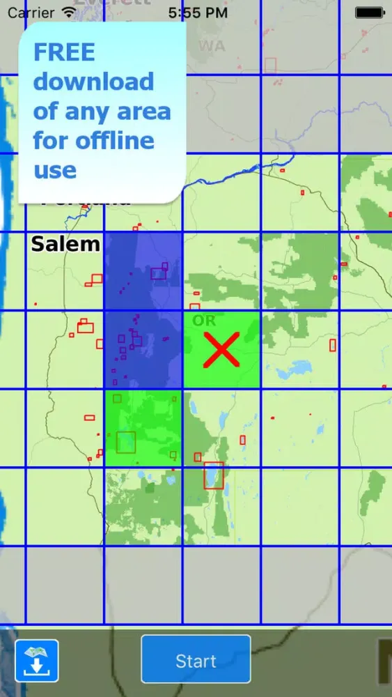 Aqua Map Oregon Lakes GPS HD Screenshots