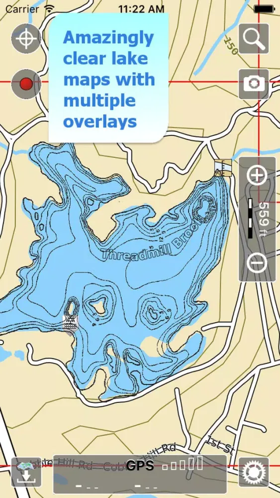 Ảnh chụp màn hình của Aqua Map Rhode Island Lakes HD