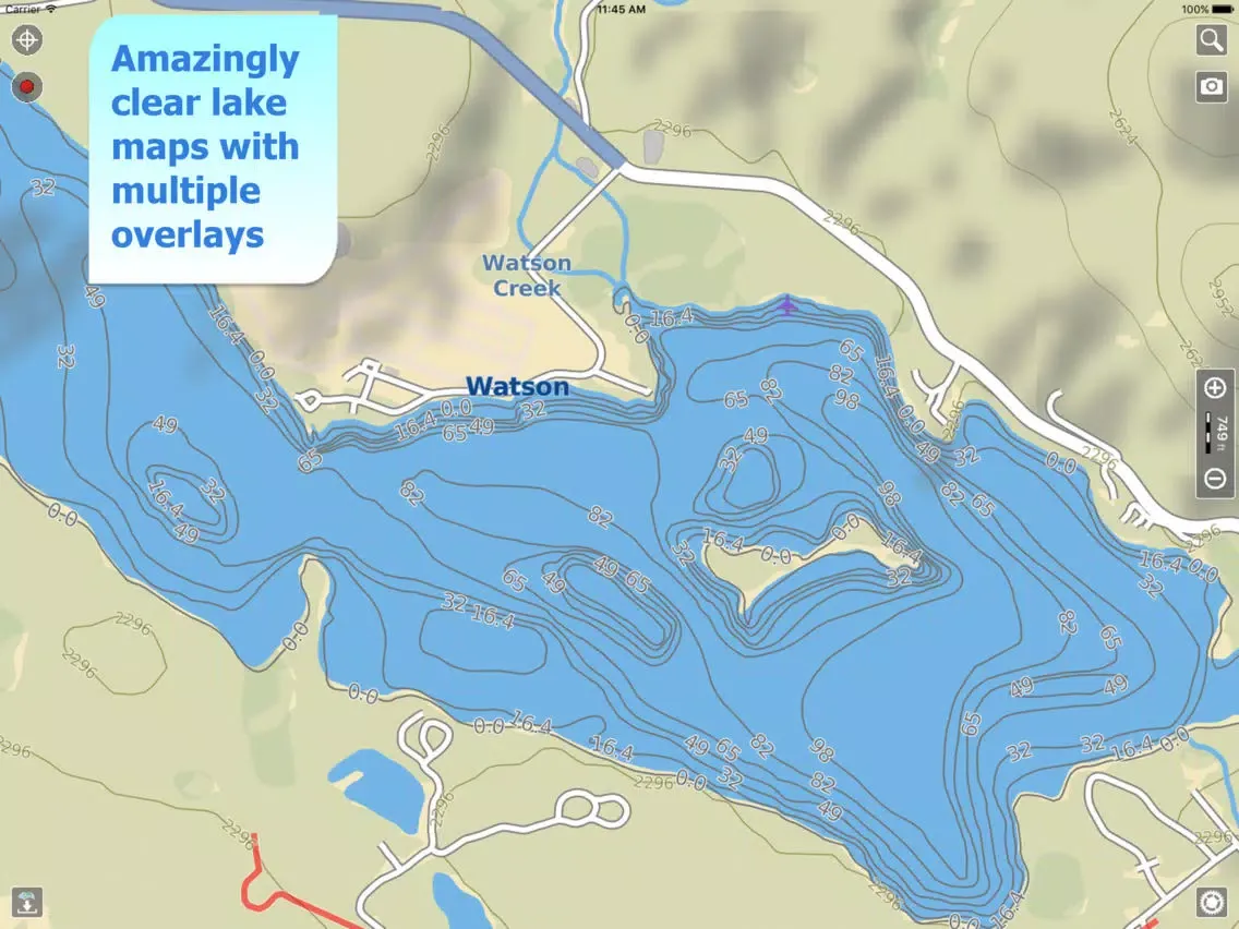 صور Aqua Map Yukon Lakes GPS HD iPad 