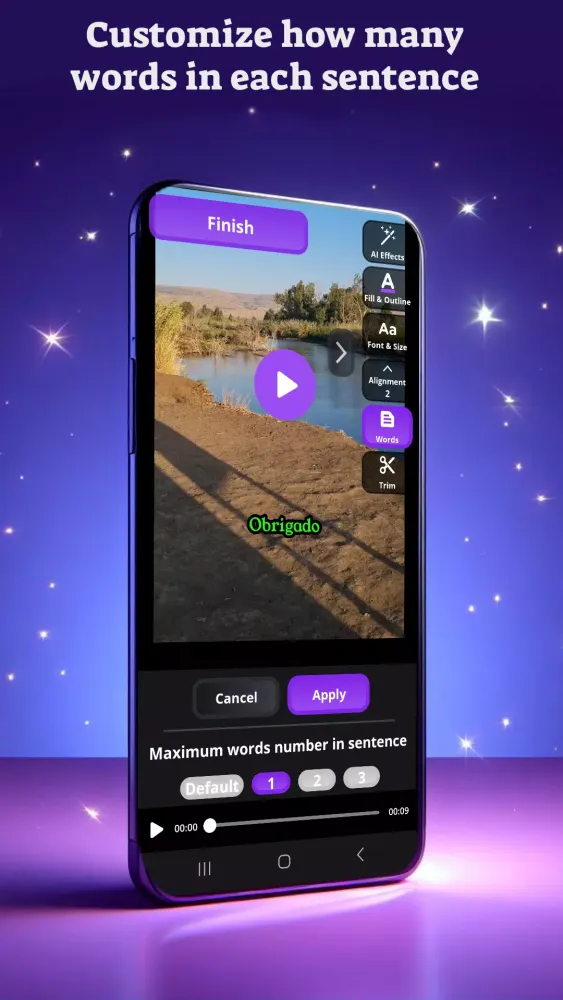AI Auto Captions Screenshots