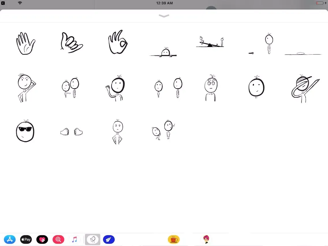 Comic Stickers iPad  スクリーンショット