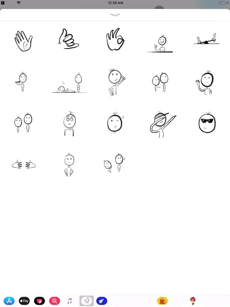 Comic Stickers iPad  スクリーンショット