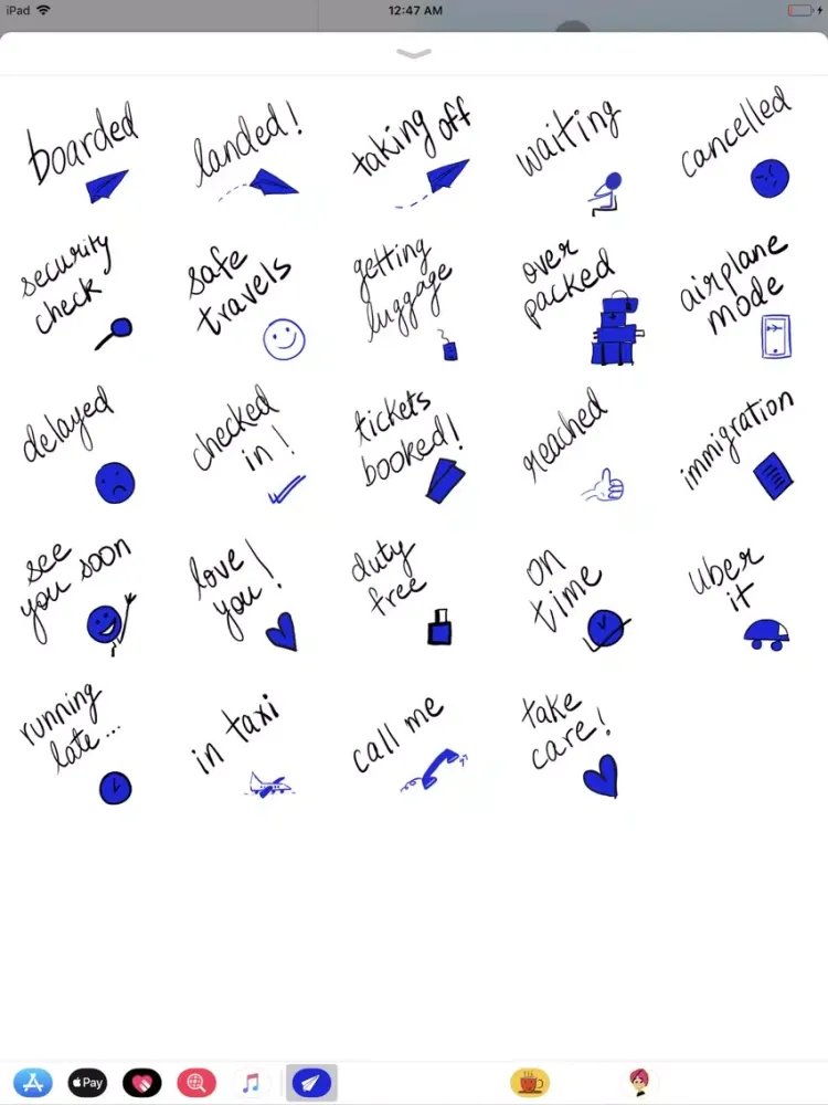Captures d'écran de Flight Status Stickers iPad 