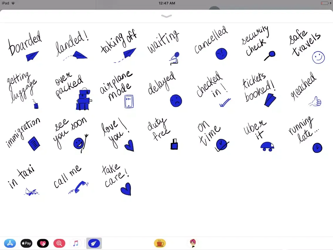 Captures d'écran de Flight Status Stickers iPad 