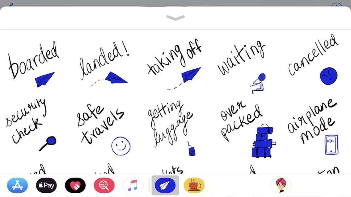 Captures d'écran de Flight Status Stickers