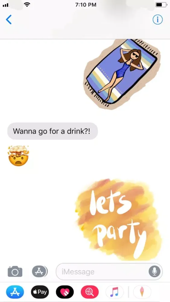 Capturas de tela do Summer Vibes Stickers