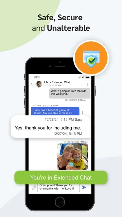 Ảnh chụp màn hình của Peaceful CoParenting Messenger