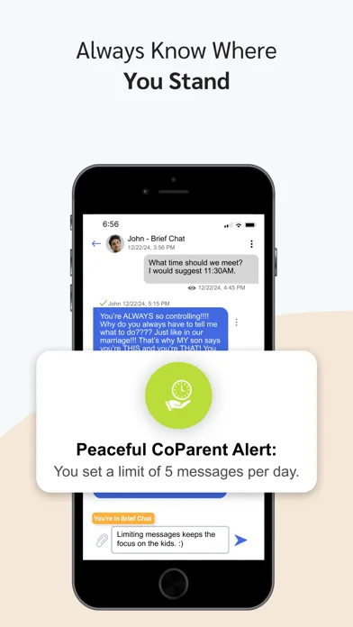 Ảnh chụp màn hình của Peaceful CoParenting Messenger