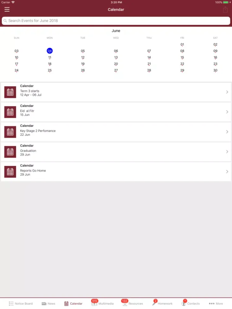 Zrzuty ekranu GEMS CIS iPad 