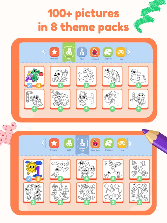 Screenshot di DRAWING Games for Kids & Color iPad 