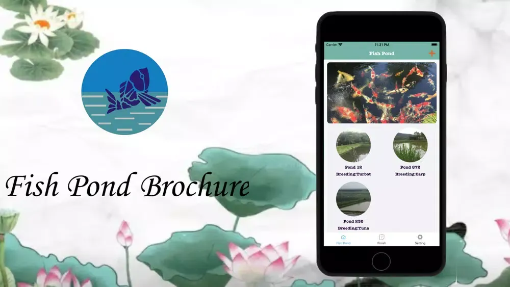 Fish Pond Brochure Screenshots