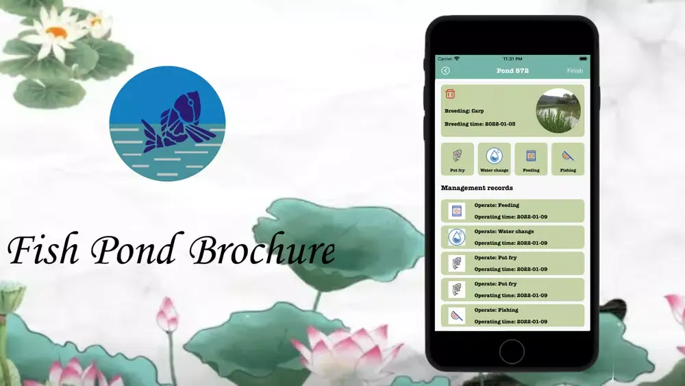 Fish Pond Brochure Screenshots