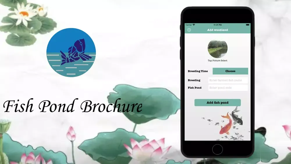 Fish Pond Brochure Screenshots