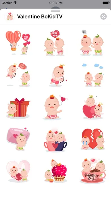 Valentine Emoji Funny Stickers স্ক্রিনশট