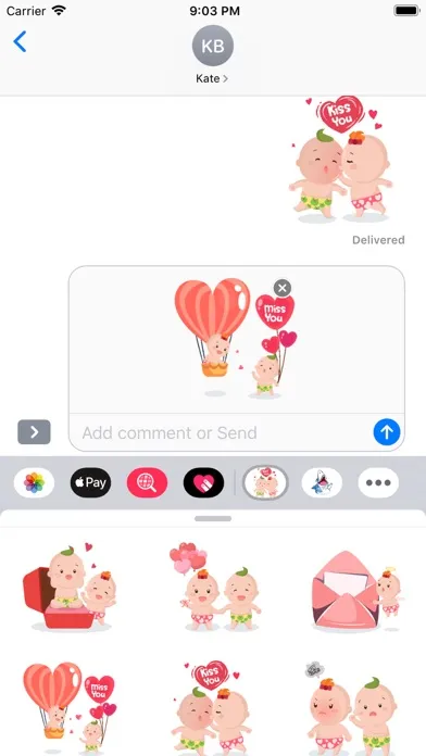 Valentine Emoji Funny Stickers স্ক্রিনশট