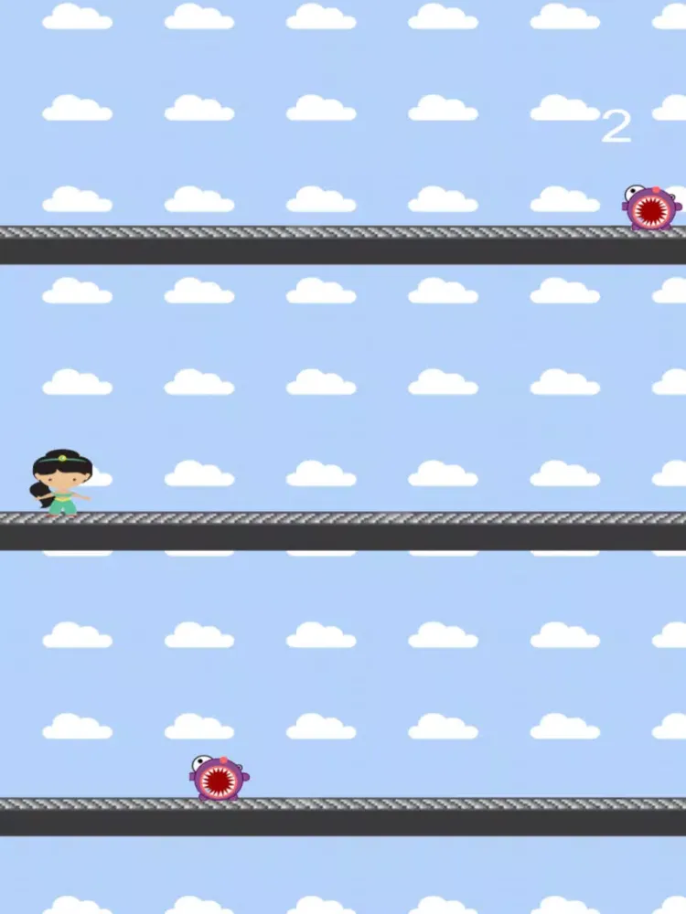 Genie Shimmer Jump vs Monster iPad  Screenshots