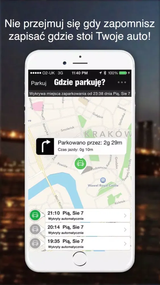 Gdzie parkuję? - Znajdź swoje auto. Odszukaj i zlokalizuj gdzie jest Twój samochód - drogę wskazuje Sztuczna Inteligencja Screenshots