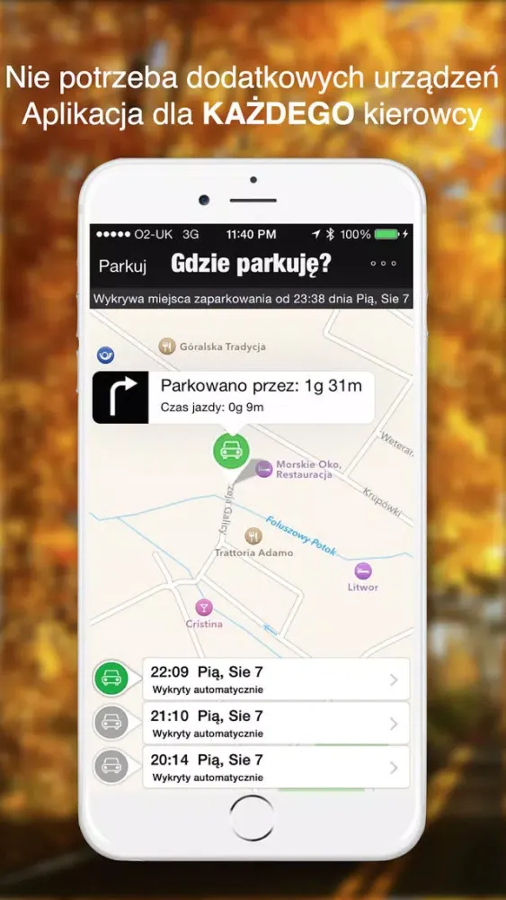 Gdzie parkuję? - Znajdź swoje auto. Odszukaj i zlokalizuj gdzie jest Twój samochód - drogę wskazuje Sztuczna Inteligencja Screenshots