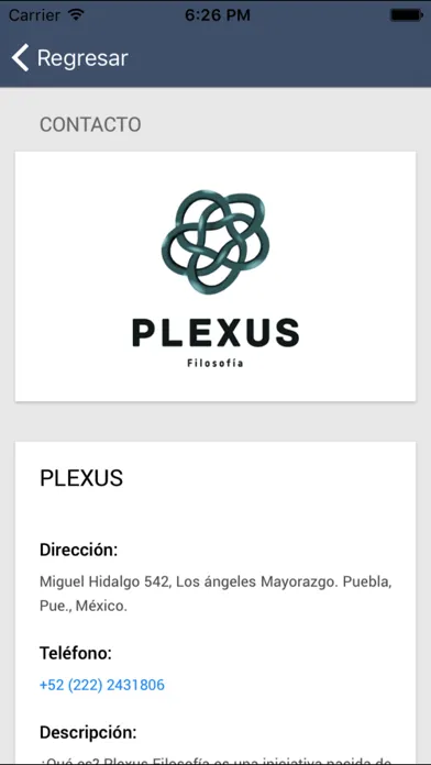 Screenshot di Plexus